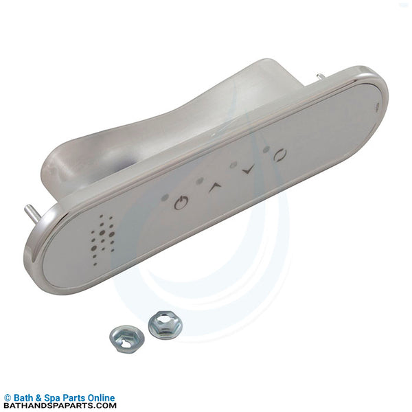 CG Air Systemes Oval-L Chrome LED Keypad – 4-Button Topside Control For Blowers, Classic Chrome Finish