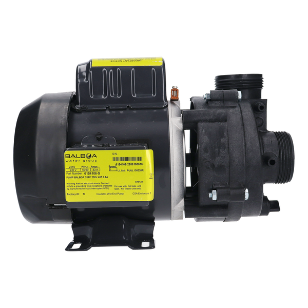 Balboa Circulation Pump [230v] [1/15 hp] [.63a] [1Spd] [SD] (1054032