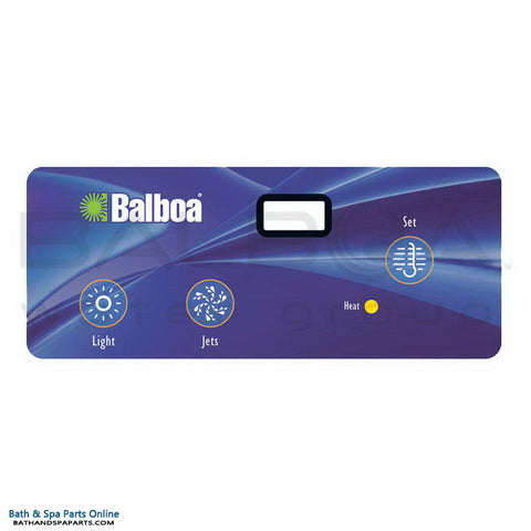 Balboa 3-Button Super Duplex Panel LCD Topside Overlay [No Blower] (10721)
