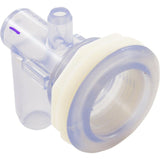 Waterway Adjustable Cluster Storm Jet Body [1-1/2" HS] [3/8" Barb (Air) x 3/4" Barb (Water)] 228-1568 Clear jet body