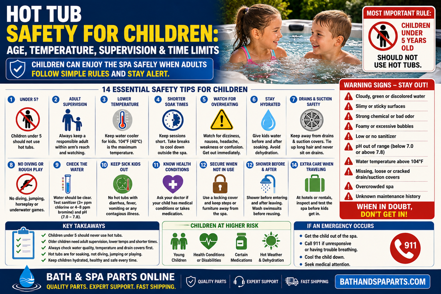 Hot Tub Safety For Children: Age, Temperature, Supervision & Time Limits