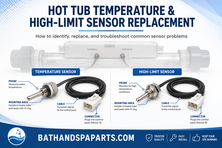 Replacing A Hot Tub Temperature & High Limit Sensor