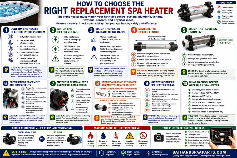 How To Choose The Right Replacement Spa Heater