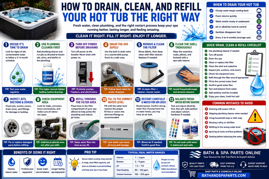 How To Drain, Clean, And Refill Your Hot Tub The Right Way