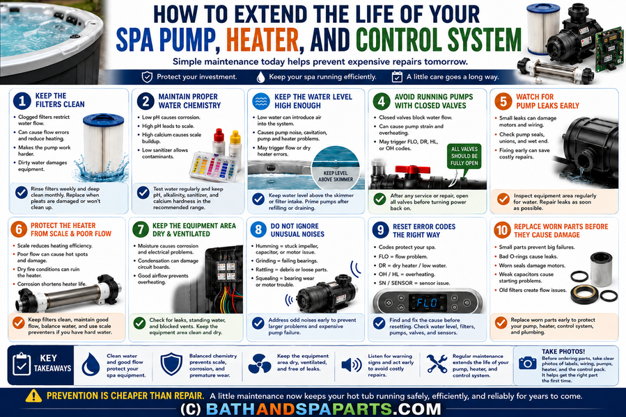How To Extend The Life Of Your Spa Pump, Heater, And Control System