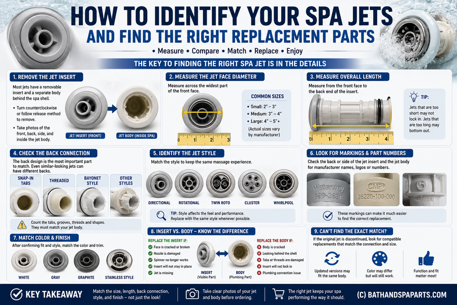 How To Identify Your Spa Jets And Find The Right Replacement Parts