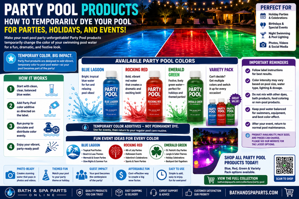 Party Pool Products: How To Temporarily Dye Your Pool For Parties, Holidays, And Events