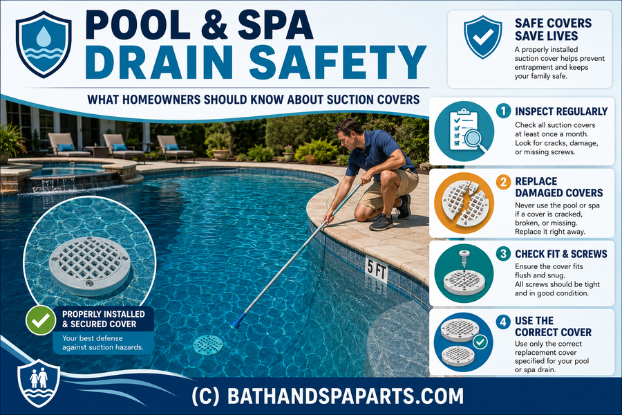 Pool & Spa Drain Safety: What Homeowners Should Know About Suction Covers