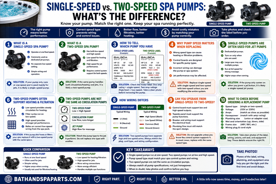 Single-Speed Vs. Two-Speed Spa Pumps: What’s The Difference?