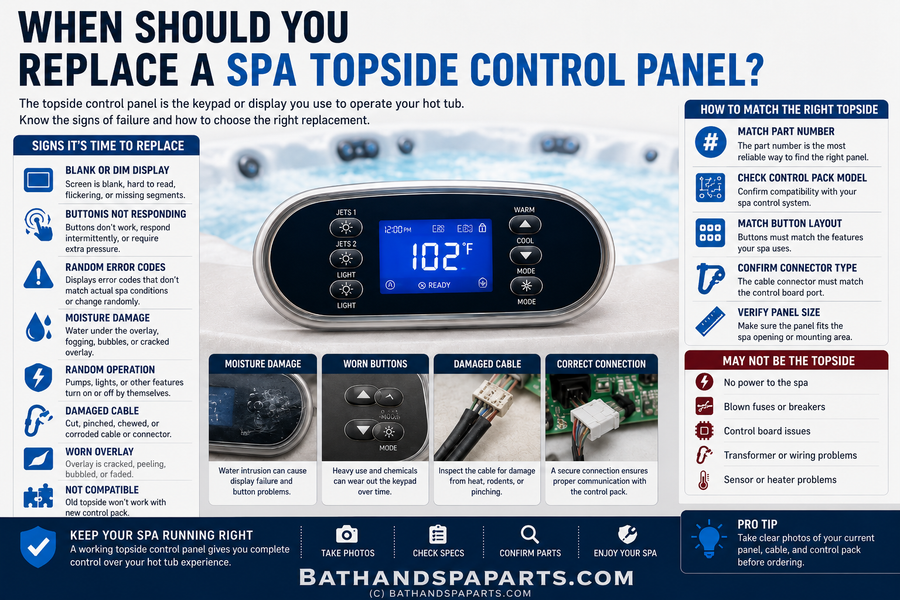 When Should You Replace A Spa Topside Control Panel?