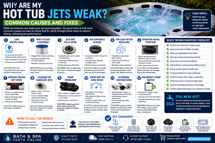 Why Are My Hot Tub Jets Weak? Common Causes And Fixes