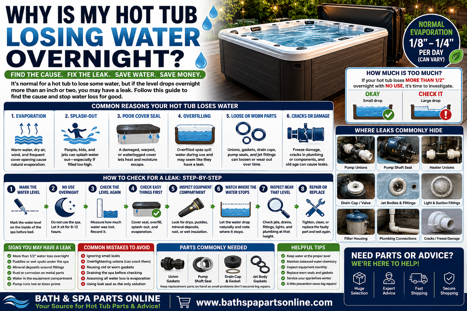 Why Is My Hot Tub Losing Water Overnight?
