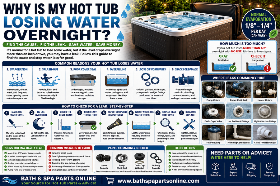 Why Is My Hot Tub Losing Water Overnight?