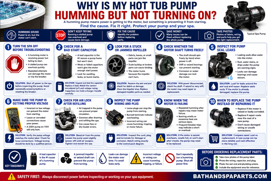 Why Is My Hot Tub Pump Humming But Not Turning On?