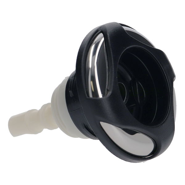 Waterway Poly Storm Jet Internal [3-5/8" FD] [Swirl] [Twin Roto] [Threaded] [Black/SS] (229-4041S)