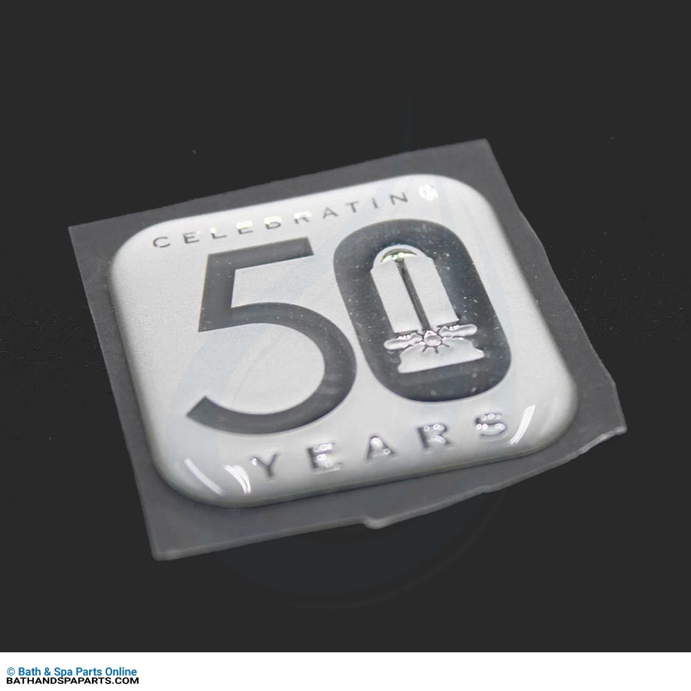 Jacuzzi 50-Year Anniversary Pillow Emblem [Silver] (2530-001)