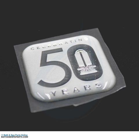 Jacuzzi 50-Year Anniversary Pillow Emblem [Silver] (2530-001)