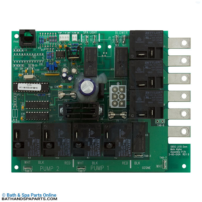 Spa Builders LX-15 [Rev. 1.31] Circuit Board (3-60-0123)