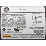 Pump, Circ, Waterway Uni-Might, 1/8hp, 230v, 1-Spd, 48Fr, 50/60Hz 3410020-1X86