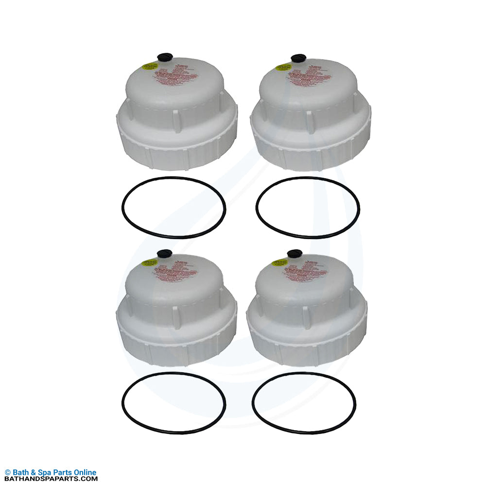 King Tech Pool Frog 40k Systems Cap w/ O-Ring [4-Pack] (2745185)