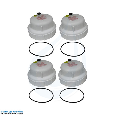 King Tech Pool Frog 40k Systems Cap w/ O-Ring [4-Pack] (2745185)
