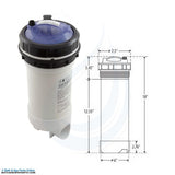 Waterway 7 1/2" [50 Sq. Ft.] Top Load Cartridge Filter With Bypass Valve & 10-Tablet Brominator [2"] [Image #2] (502-5050)