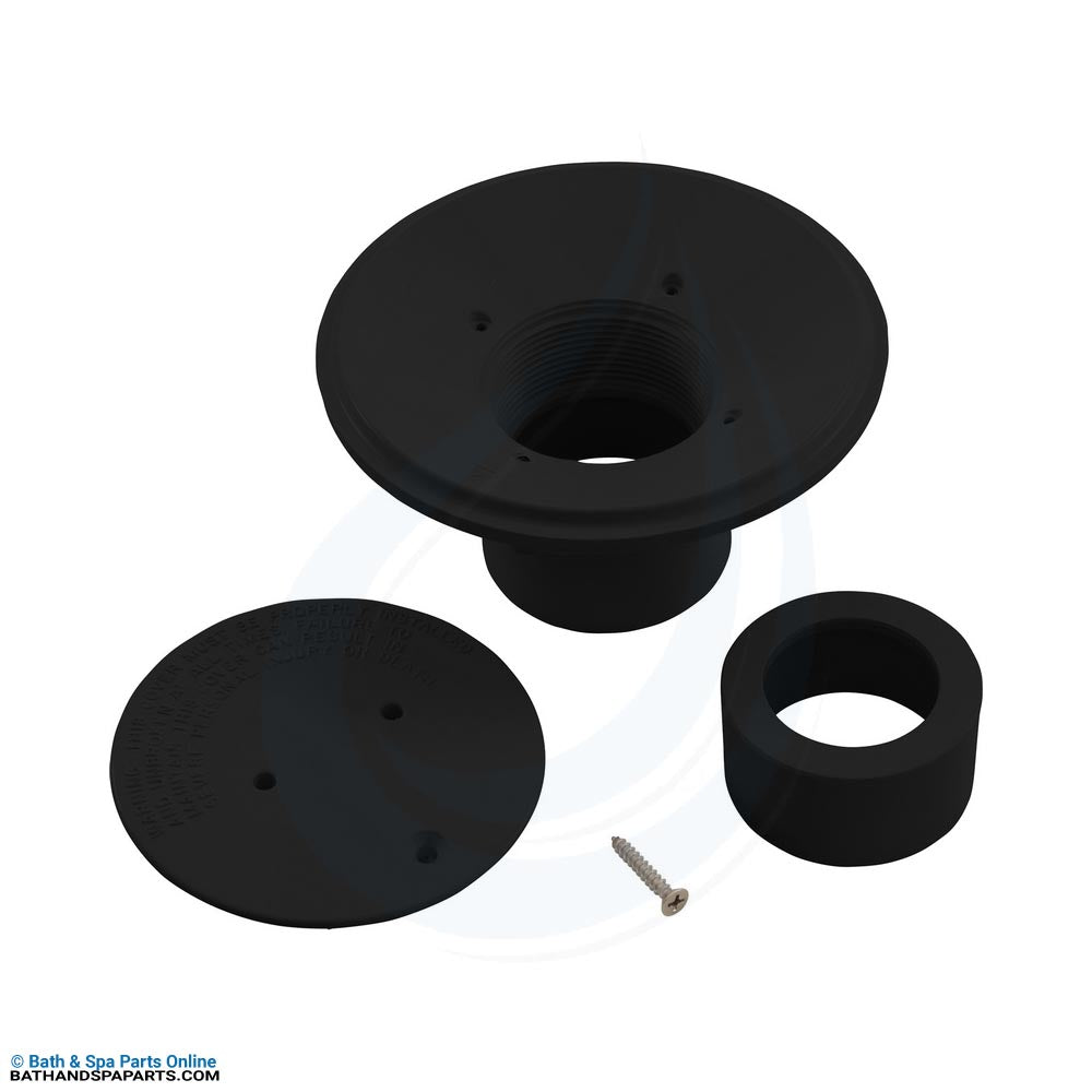 CMP Black 2" Floor Inlet Fitting w/1-1/2" Reducer (25527-104-000)