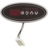 Gecko TSC-18 4-Button Spa Topside Panel [2 Pump] [Small Rectangular] [LED] (34-0193-K)