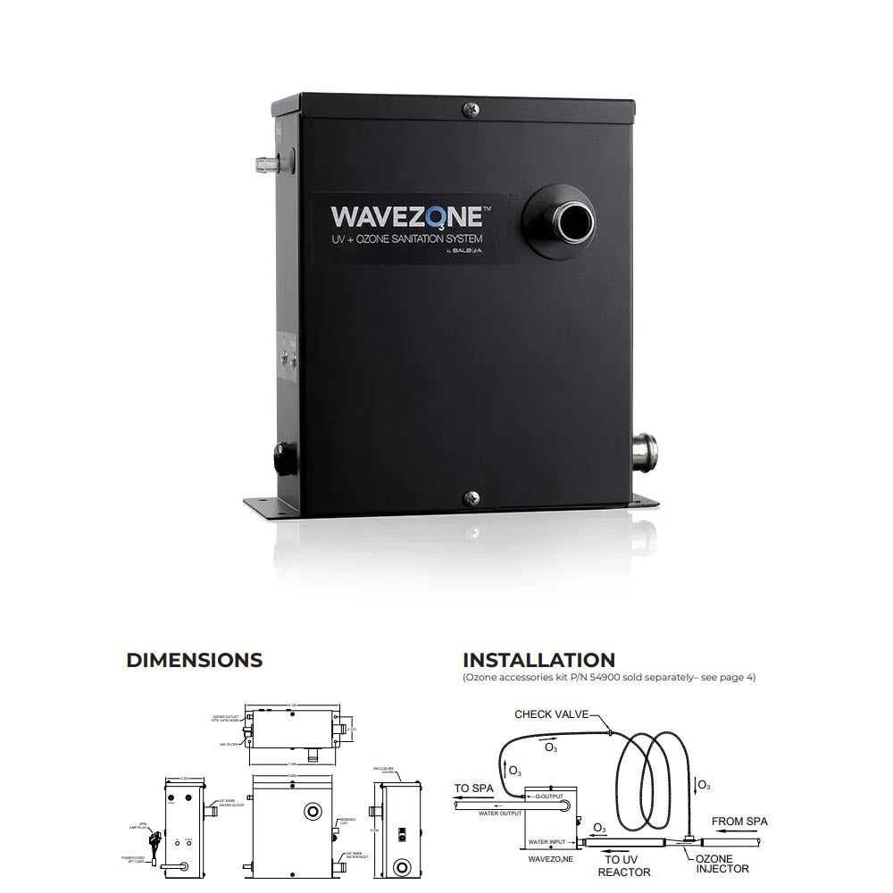 Balboa Wavezone 120V UV + Ozone Sanitation System (59329)