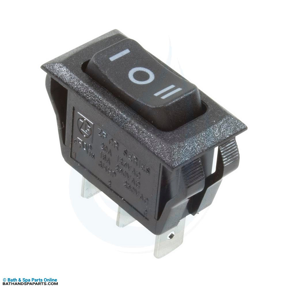 Western Switches & Controls 20A SPDT Rocker Switch (271152)