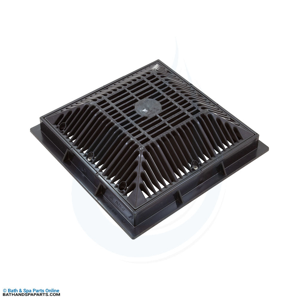 Waterway Drain Grate [9" x 9" w/ Frame Black 2008 VGB] (640-4791V)