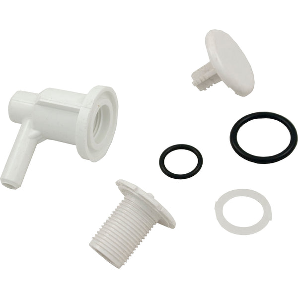 Waterway 3/8" SB Elbow Style Air Injector [White] (670-2200)