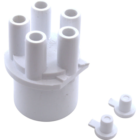 Waterway 5-Port Manifold [1" Spigot x (5) 3/8" Barb W/2 Plugs] (672-4100)