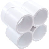Waterway 4-Port Manifold [1-1/2" Slip x (4) 1" Socket] (672-4620)