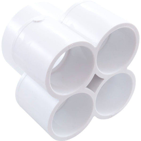 Waterway 4-Port Manifold [1-1/2" Slip x (4) 1" Socket] (672-4620)