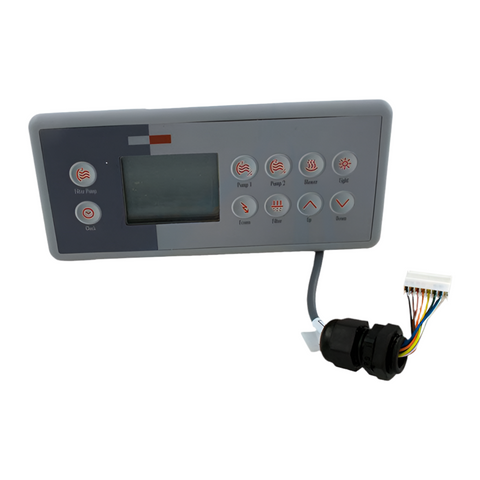 Gecko TSC-4/K4 10-Button Topside [3 Pump] [Large Rec] (0201-007044)