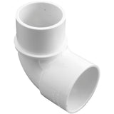 PVC 90 Sweep Elbow [Ell] [2" Slip x 2" Spigot] [PVC Compact] (E902XSP)