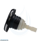 Waterway Poly Storm Jet Internal [3-5/8" FD] [Swirl] [Twin Roto] [Threaded] [Black/SS] [Image #2] (229-4041S)