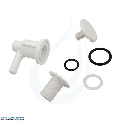 Waterway 3/8" SB Elbow Style Air Injector [White] (670-2200)