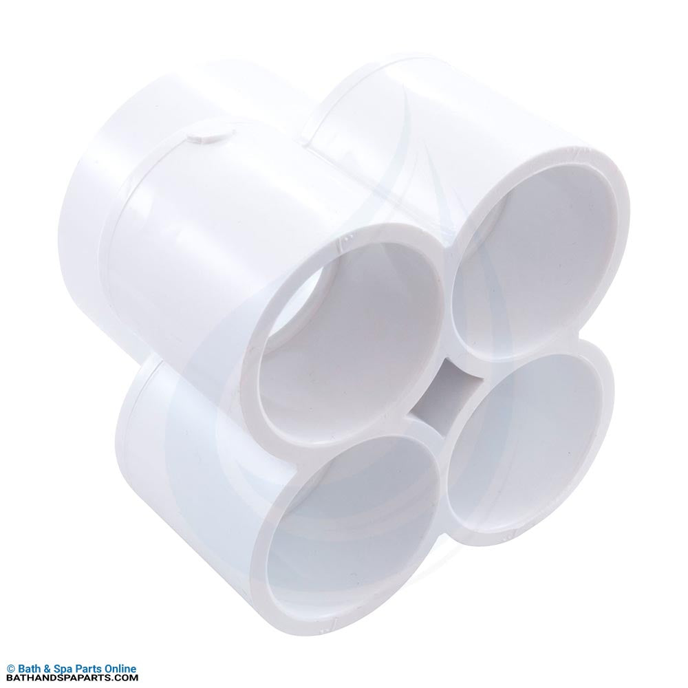 Waterway 4-Port Manifold [1-1/2" Slip x (4) 1" Socket] (672-4620)