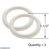 Balboa Style Silicone 1-1/2" Heater Gasket O-Ring [Qty-2] (711-4050-2)