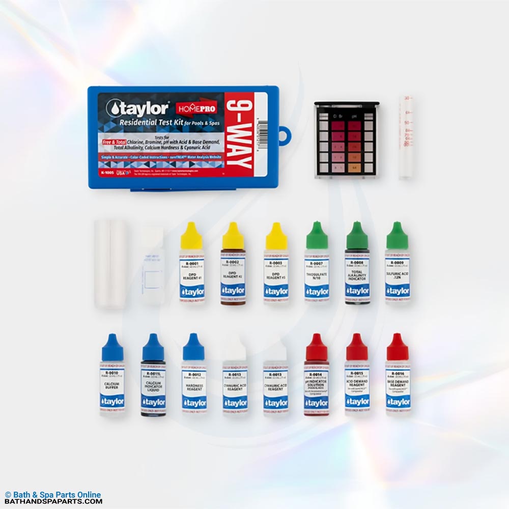 Taylor 9-Way DPD Pool & Spa Water Test Kit [4-Pack] (K-1005-4)