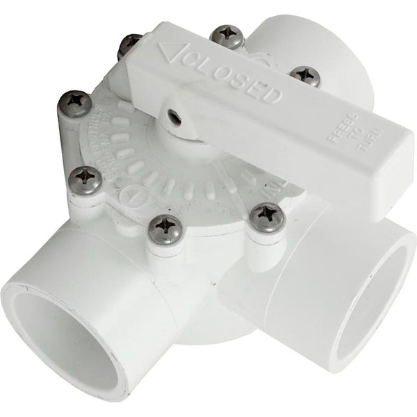 Grid Controls Diverter Valve [1-1/2" Slip / 2" Spigot] [3 Port] (03000)