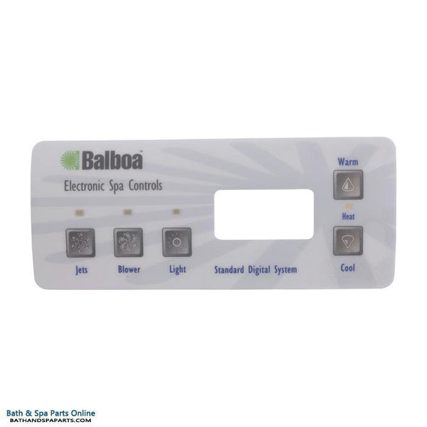 Balboa 5-Button Digital Standard Topside Panel Overlay (10298)