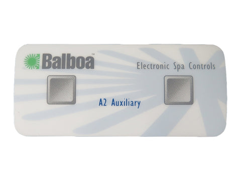 Balboa 2-Button Auxiliary Topside Panel Overlay (10318)