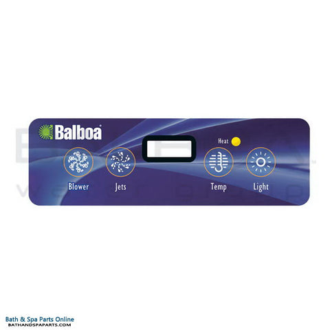 Balboa 4-Button E4 Digital Duplex LCD Topside Panel Overlay (10669)