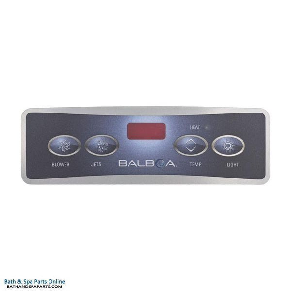 Balboa 4-Button E4 Lite Digital Duplex LCD Topside Panel Overlay (10671)