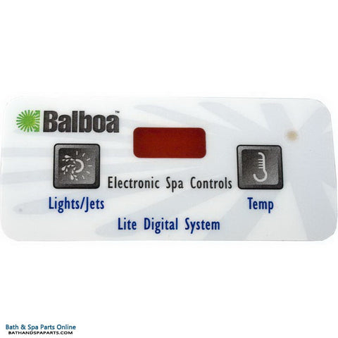 Balboa 2-Button [3 Digital] Lite Digital Topside Panel Overlay (10694)