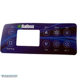 Balboa 8-Button Serial Deluxe Topside Panel Overlay (10763)