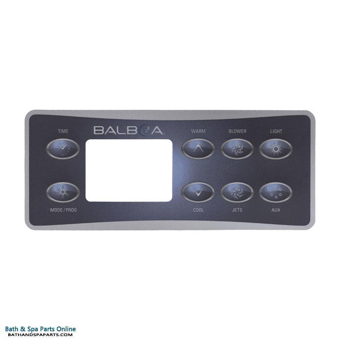 Balboa 8-Button Serial Deluxe Topside Panel Overlay (10823)